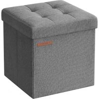 ÚLOŽNÝ BOX NA SEDENIE, textil, kompozitné drevo, 30/30/30 cm