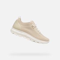 Beige women's sneakers Geox Spherica - Women's
