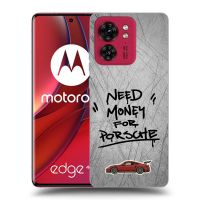 Silikónový prehľadný obal pre Motorola Edge 40 - Grey Drift
