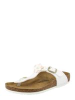 BIRKENSTOCK Sandale 'Gizeh Flowers'  rosé / bijela