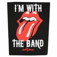 duża naszywka THE ROLLING STONES - I'M WITH THE BAND - RAZAMATAZ