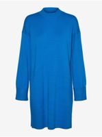 Blue women's sweater dress VERO MODA Goldneedle - Women