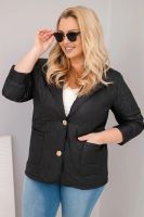 Kurtka pikowana Kesi Plus Size z kwiatowym wzorem