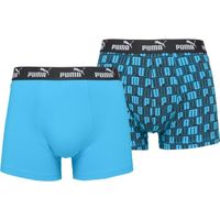 Puma MEN CAT LOGO PRINT BOXER 2P Мъжки боксерки, тъмносин, размер