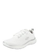 SKECHERS Niske tenisice 'FLEX APPEAL 5.0'  srebro / bijela