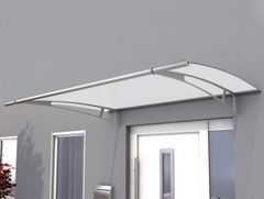 Vchodová strieška GUTTAVORDACH PT/L 150 x 95 cm strieborná / biela GU7311106