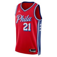 Jordan Dri-FIT NBA Philadelphia 76ers Statement Edition Swingman Jersey - Pánske - Dres Jordan - Červené - DO9539-658 - Veľkosť: M
