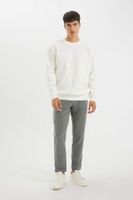 DEFACTO Oversize Wide Pattern Crew Neck Thick Fabric Basic Plain Sweatshirt T5139az24au