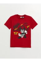 LC Waikiki Crew Neck Mickey Mouse Printed Short Sleeve Boys' T-Shirt