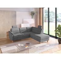 Sit & More ROHOVÁ SEDAČKA, textil, sivá