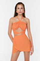 Trendyol Orange Tie Beach Bottom-Top Team