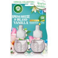 Air Wick Spring Fresh Spring Breeze & Island Vanilla elektrický osvěžovač vzduchu náhradní náplň 2x19 ml