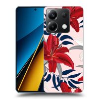 Silikónový prehľadný obal pre Xiaomi Poco X6 - Red Lily