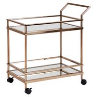 MID.YOU SERVÍROVACÍ VOZÍK, zlatá, 45/65,5/84 cm