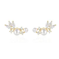 Olivie Strieborné náušnice ARIEL GOLD 8686