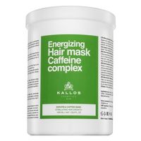 Kallos Energizing Hair Mask Caffeine Complex Keratin & Caffein Mask maska wzmacniająca do włosów przerzedzających się 1000 ml