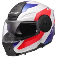 Výklopná moto přilba LS2 FF902 Scope II Duria White Blue Red XL (61-62)