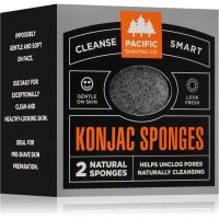 Pacific Shaving Konjac Sponges gyengéd hámlasztó szivacs az arcra 2 db