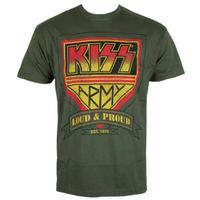 metalik majica muško Kiss - ARMY Distressed Logo - HYBRIS - ER-1-KISS009-H71-7-DG XXL