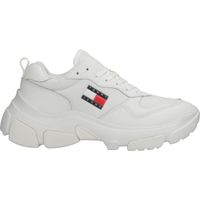 Tommy Hilfiger LEATHER HYBRID CHUNKY SOLE TRAINER Дамски обувки за свободно време, бяло, размер