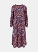 Purple floral midi dress Pieces Lubbie - Women's