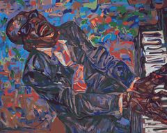 Maľovanie podľa čísel - JAZZMÁN RAY CHARLES Rámovanie: bez rámu a bez vypnutia plátna, Rozmer: 40x50 cm
