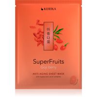 KORIKA SuperFruits Goji Berry - Anti-aging Sheet Mask pomlajevalna maska za obraz Goji berry 25 g