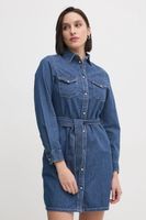 Pepe Jeans Rifľové šaty Pepe Jeans REGULAR DENIM DRESS