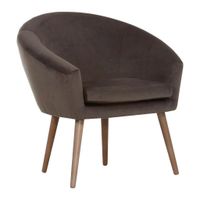 Carryhome KRESLO, textil, tmavohnedá