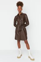 Dámské šaty Trendyol Leather