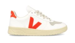 Veja V-10 CWL WHITE ORANGE FLUO Dámske - Tenisky Veja - Biela - VX0703152A-4 - Size: 4