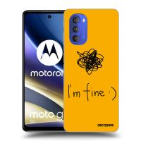 Silikónový čierny obal pre Motorola Moto G51 - I am fine