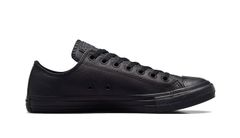 Converse Chuck Taylor All Star Mono Leather Black Unisex - Adidași Converse - Negru - 135253C-9UK - Size: 9