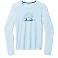 Smartwool NEVER SUMMER MOUNTAINS GRAPHIC W Дамска тениска, светлосиньо, размер