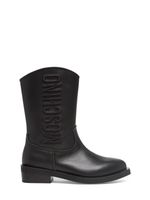 Leather Texano Boots W/logo