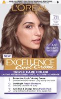 L’Oréal Paris крем за боядисване - EXCELLENCE Cool Cremes - 7.11 Ultra Ash Blonde