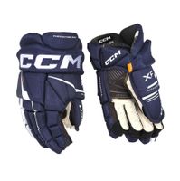 Rukavice CCM Tacks XF JR, Junior, 10",  tmavo modrá- biela