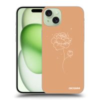 Silikónový prehľadný obal pre Apple iPhone 15 Plus - Peonies