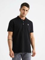 Celio Playboy Polo T-Shirt Schwarz