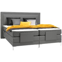 Welnova BOXSPRINGOVÁ POSTEĽ, 180/200 cm, sivá