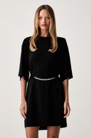 Pinko oversize šaty s acetátom