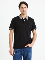 Celio Gesort Polo T-Shirt Schwarz