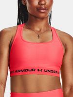 Under Armour Podprsenka Crossback Mid Bra-RED - Dámské