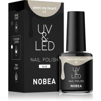 NOBEA UV & LED Nail Polish τζελ βερνίκι νυχιών με τη χρήση των UV/LED λαμπτήρων λαμπερός απόχρωση Steel my heart #5 6 μλ