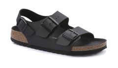Birkenstock Milano BS Birko-Flor Narrow Fit Unisex - Sandále Birkenstock - Čierna - 1024998-7.5 - Size: 7.5