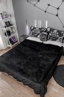 KILLSTAR - Wohn- und Schlafdecke - Webbed Bedspread - Schwarz