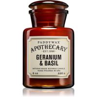 Paddywax Apothecary Geranium & Basil świeczka zapachowa 226 g