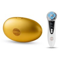 PALSAR7 Exclusive Set LED Lip Mask & Galvanic Iron zestaw w korzystnej cenie Gold
