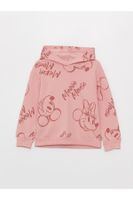 LC Waikiki Minnie and Mickey Mouse Printed Girls' Hoodie