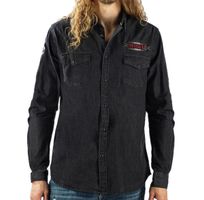 Muška košulja LETHAL THREAT - MOTOR GEAR FULL SERVICE PIN UP - BLACK M